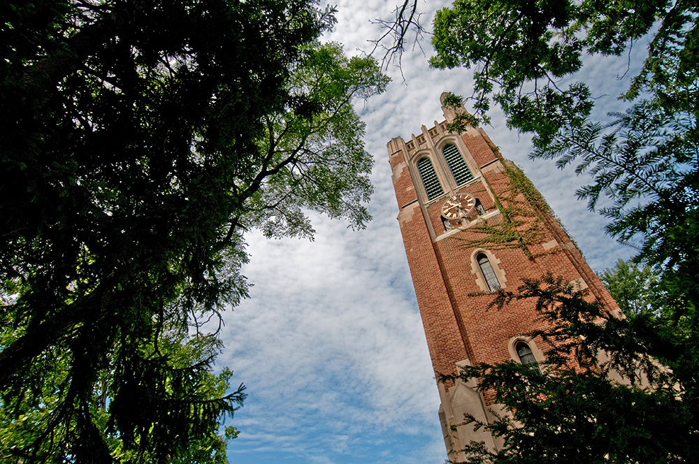 Beaumont Tower during the summer time.
