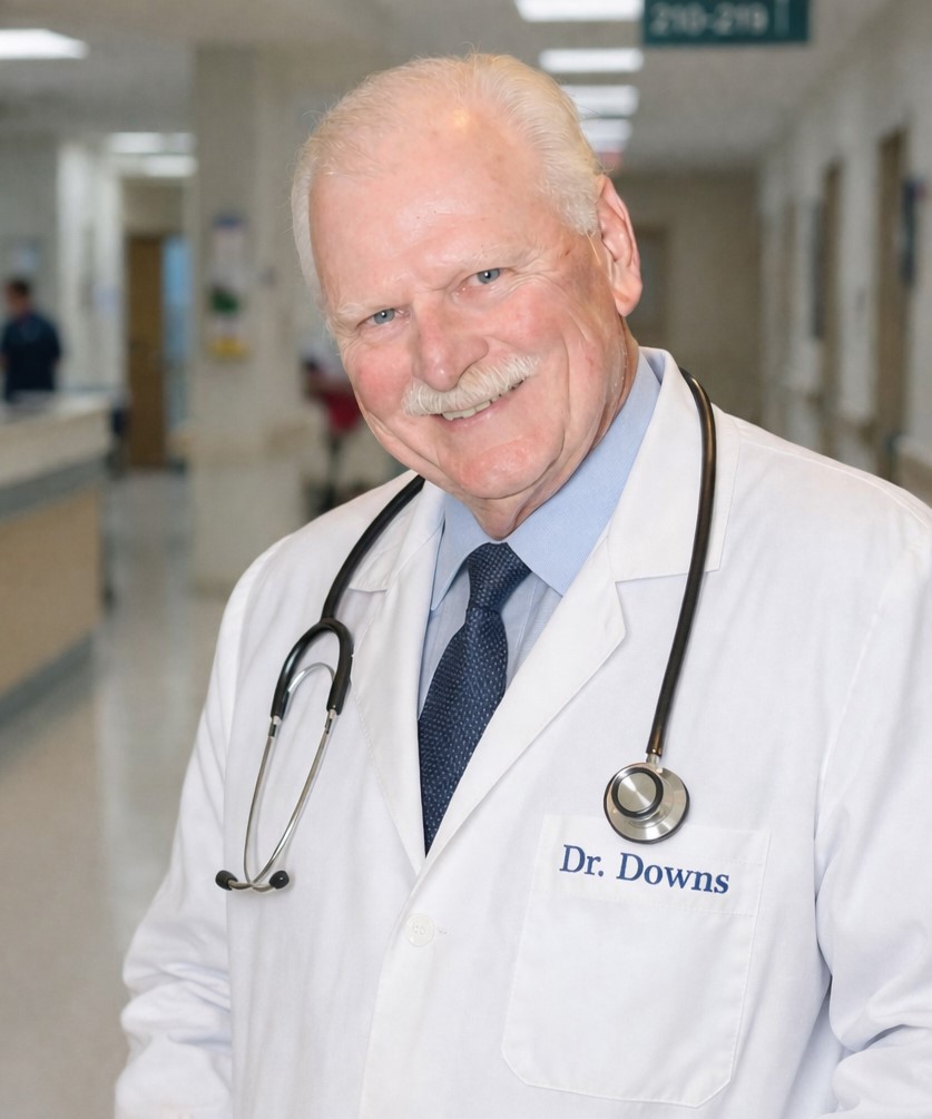Dr. Harry Downs obituary headshot.