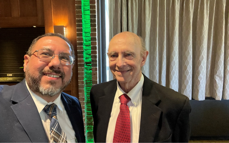 From Left to Right: Prof. Youssef and Prof. Harvey Alter, Nobel Laureate 