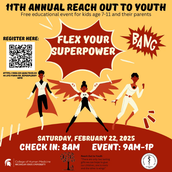 2025 Reach Out to Youth Promotional Flyer.