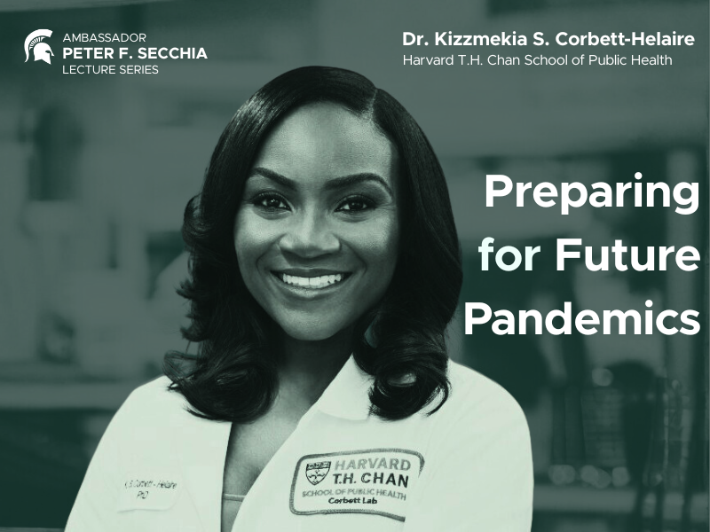 Dr. Corbett-Helaire with text overlay.