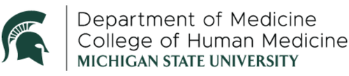 College of Human Medicine Department of Medicine horizontal logo.