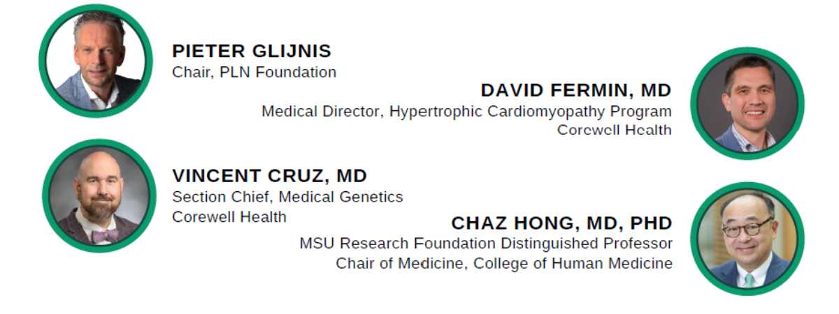 Speaker panel with headshots of the 4 speakers: Pieter Glijnis, David Fermin, Vincent Cruz, and Chaz Hong.