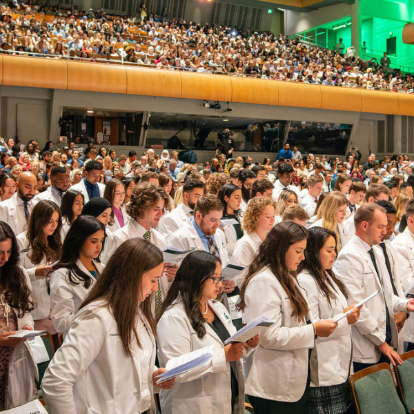 Entering Class of Medical Students Joined by Common Goal: Serving Those in Need. 