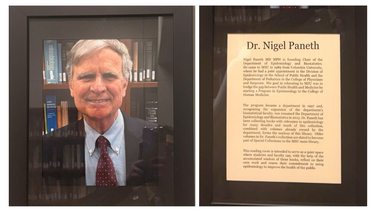 Nigel Paneth, MD, MPH library dedication.