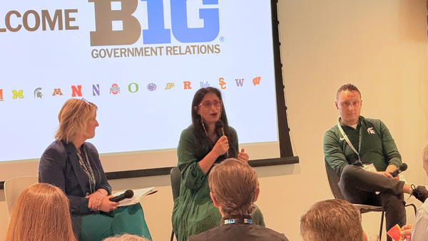 Dean Rayamajhi at the Big Ten Government Relations conference.