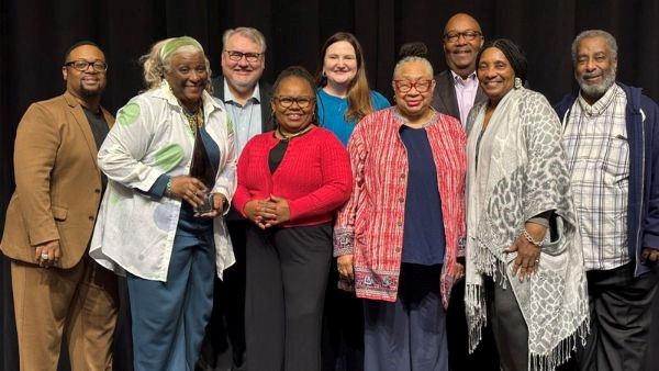 Members of the Charles Stewart Mott Department of Public Health posing for a group photo.