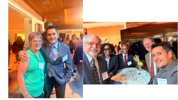 Dean Rayamajhi at the Provost’s Academic Service Recognition & Retirement Reception at Cowles House.