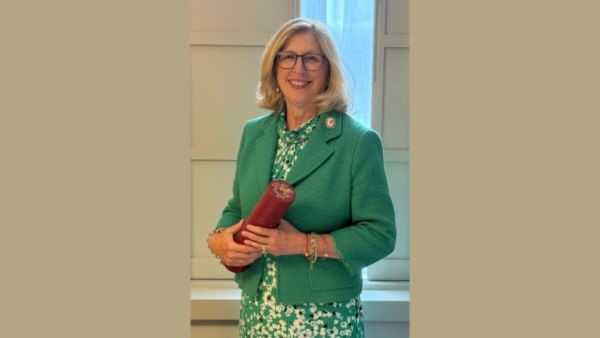 Teresa K. Woodruff, PhD, president emerita of MSU and an MSU Research Foundation Distinguished Professor in the Department of Obstetrics, Gynecology and Reproductive Biology, headshot.