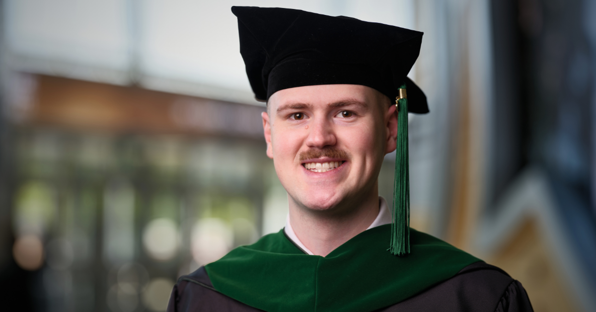Dylan Bilcki graduation headshot.