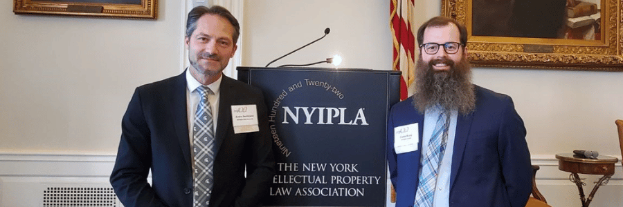 Dr. Bachmann and Dr. Bupp at the New York Intellectual Property Law Association annual meeting.